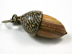 LV-2628 Chittum Wood & Betelnut Acorn Pendant Box,Bag Charm, Keychain-SCREW CAP