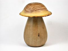 LV-2999  Pagoda Tree & Persimmon Wooden Mushroom Trinket Box, Pill, Jewelry Box-THREADED