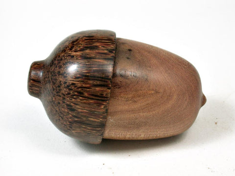 LV-2752  Hawaiian Sandalwood & Coconut Palm Acorn Jewelry Box, Pill Box, Trinket Box-SCREW CAP