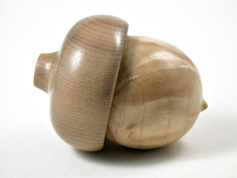 LV-3146  Port Orford Cedar & Myrtle  Acorn Pill Box, Jewelry, Engagement Ring Box-AROMATIC