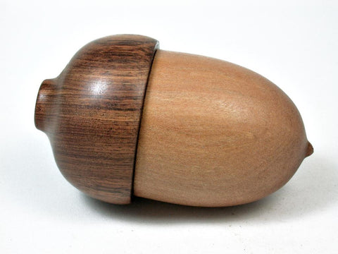 LV-2945 Wooden Acorn Jewelry, Ring Box, Pill Box  from Sandalwood & Tamboti-SCREW CAP
