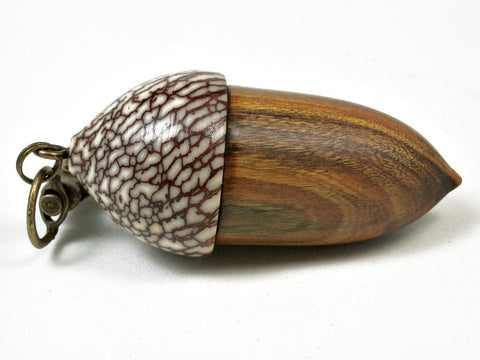 LV-2936  Acorn Pendant Box, Compartment Jewelry from Chittum & Betelnut-SCREW CAP
