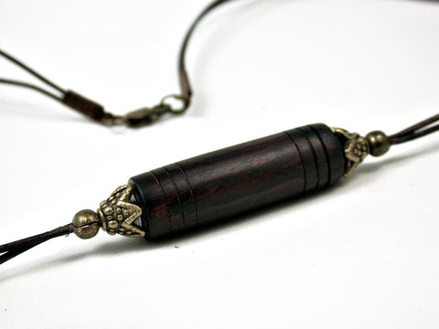 LV-3039  Camatillo Pendant Necklace, Secret Compartment,  Barrel Bead-SCREW CAP