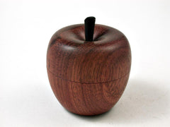 LV-2692 Wooden Apple Threaded Box Made from Satine & Ebony-SCREW CAP