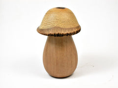 LV-2881  Ivorywood & Wisteria Threaded Wooden Mushroom Box