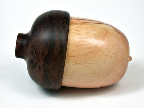 LV-2897  Acorn Box, Ring Box, Pill Box Bristlecone Pine & Ironwood-SCREW CAP