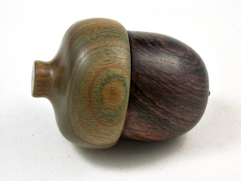 LV-2960 Camatillo & Vera Wooden Acorn Ring Box, Keepsake, Jewelry Box-SCREW CAP