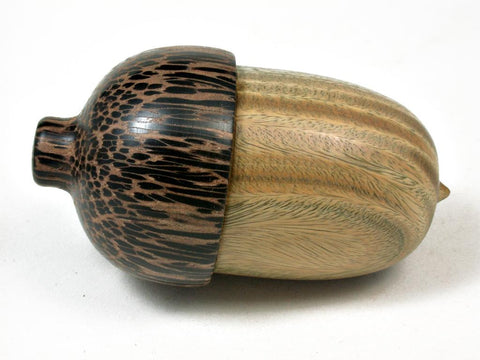LV-2944 Wooden Acorn Jewelry, Ring Box, Pill Box  from Verawood & Black Palm-SCREW CAP