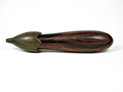 LV-3175 Eggplant Threaded Box, Needle Case, from Camatillo & Verawood-SCREW CAP