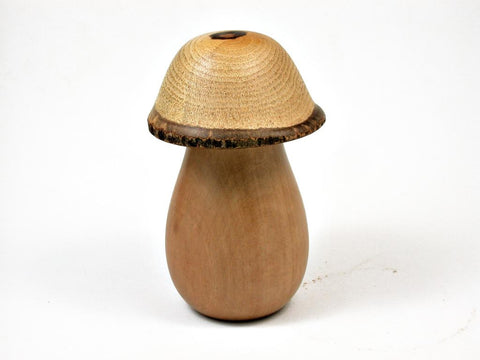 LV-2881  Ivorywood & Wisteria Threaded Wooden Mushroom Box