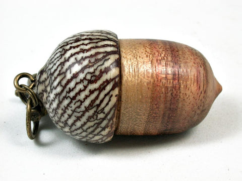 LV-2949  Acorn Pendant Box, Cremation Jewelry from Canarywood & Betelnut-SCREW CAP
