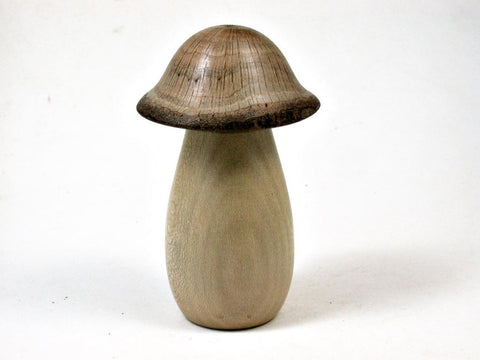 LV-3028  Holly & Live Oak Wooden Mushroom Trinket Box, Pill, Jewelry Box-THREADED