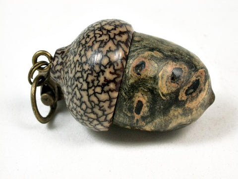 LV-2928 Acorn Pendant Box, Pill Fob from Buckeye Burl & Betel Nut-SCREW CAP