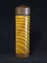 LV-1234 Osage Orange & Cocuswood Pill Box, Snuff Box, Toothpick Holder, Needle Case-SCREW CAP