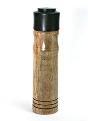 LV-1396  Indian Banyan & Mun Ebony Slim Pill Box, Snuff Box, Toothpick Holder, Needle Case-SCREW CAP