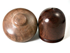 LV-1461 Manzanita Burl & Black Walnut  Acorn Trinket, Keepsakes, Jewelry Box-SCREW CAP