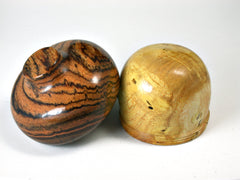 LV-1484 Osage Orange Burl & Bocote Acorn Trinket Box, Keepsakes, Jewelry Box-SCREW CAP