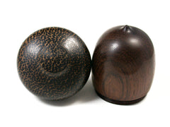 LV-1578 Brazilian Rosewood & Black Palm Acorn Trinket Box, Keepsakes, Jewelry Box-SCREW CAP