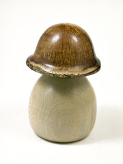 LV-1589  Holly & Live Oak Mushroom Shaped Trinket Box, Jewelry Box-SCREW CAP