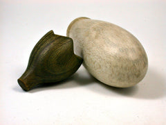 LV-1625 Holly & Verawood Eggplant Threaded Trinket Box, Toothpick holder, Needle Case-SCREW CAP