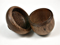 LV-1678 Ohia-Lehua & Macadamia Wooden Acorn Trinket Box, Keepsake, Jewelry, Ring Box-SCREW CAP