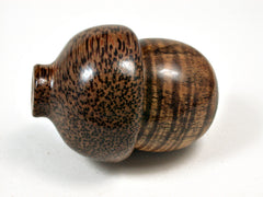 LV-1676 Koa & Coconut Wooden Acorn Trinket Box, Keepsake, Jewelry, Ring Box-SCREW CAP