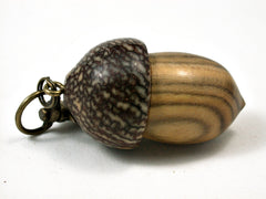 LV-1683 Chinese Pistachio & Betelnut Acorn Key Fob, Pill Holder, Memorial Pendant-SCREW CAP