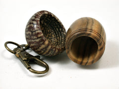 LV-1683 Chinese Pistachio & Betelnut Acorn Key Fob, Pill Holder, Memorial Pendant-SCREW CAP