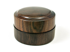 LV-1803  Leadwood with Tambooti Flat Pill Box, Ring Holder, Jewelry Box-SCREW CAP