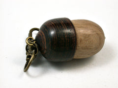 LV-1824 Cork Oak & Cocobolo Acorn Charm, Pill Holder, Memorial Pendant-SCREW CAP