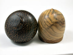 LV-1874 Chinese Pistachio & Black Palm Acorn Trinket Box, Keepsakes, Jewelry Box-SCREW CAP