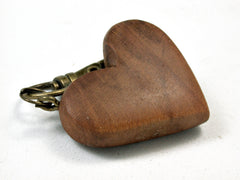 LV-1739 Yoshino Cherry Wooden Heart Shaped Charm, Keychain, Wedding Favor-HAND CARVED