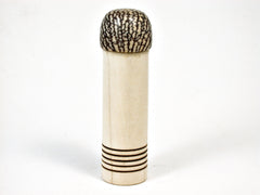LV-1885 Holly & Betelnut  Wooden Slim Pill Box, Toothpick Holder, Needle Case-SCREW CAP
