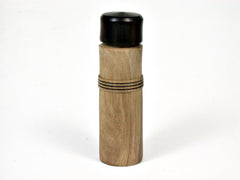 LV-1886 Calabura & Ebony Wooden Slim Pill Box, Toothpick Holder, Needle Case-SCREW CAP