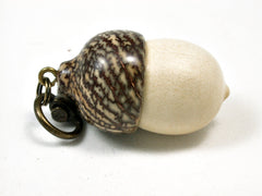 LV-1904 Holly & Betelnut Acorn Pendant Charm, Pill Holder, Cash Stash-SCREW CAP