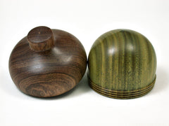LV-1930 Verawood & Tambooti Wooden Acorn Trinket Box, Keepsake, Jewelry Box-SCREW CAP