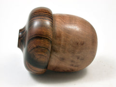 LV-1954 Wooden Acorn Box from Redwood Burl & Desert Ironwood-SCREW CAP