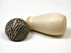 LV-2001 Holly & Betelnut Threaded Mushroom Neddlecase, Pill, Jewelry Box-SCREW CAP