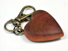 LV-2021 Pernambuco Wooden Heart Charm, Keychain, Wedding Favor-HAND CARVED