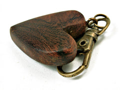 LV-2052 Arizona Desert Ironwood Wooden Heart Charm, Keychain, Wedding Favor-HAND CARVED