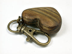 LV-2022 Staghorn Sumac Wooden Heart Charm, Keychain, Wedding Favor-HAND CARVED