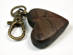LV-2023 Cocuswood Wooden Heart Charm, Keychain, Wedding Favor-HAND CARVED