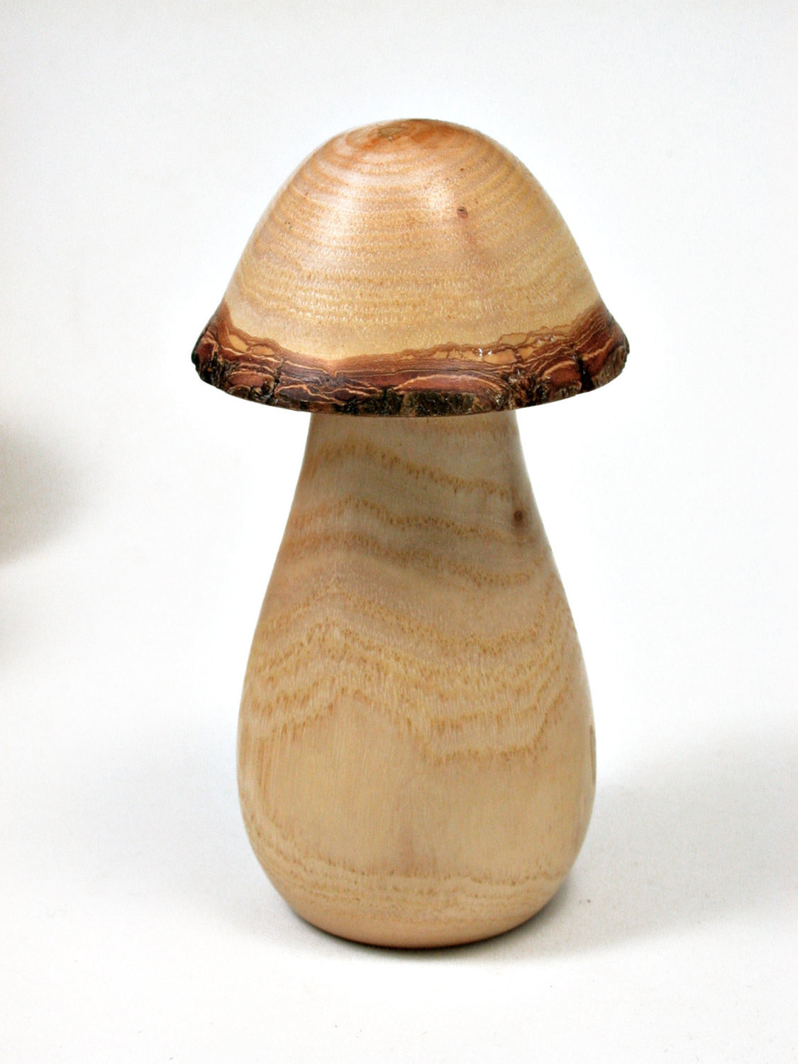LV-2084 Wooden Mushroom Threaded Box, Pill, Jewelry Box from Goldenrain Tree--SCREW CAP