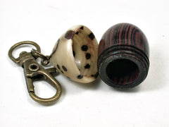 LV-2093 Acorn Pendant Box, Charm, Pill Holder from Camatillo & Raffia Palm Nut-SCREW CAP