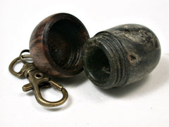 LV-2102 Acorn Pendant Box, Charm, Pill Holder from Buckeye Burl & Leadwood-SCREW CAP