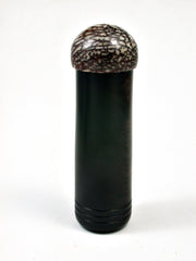 LV-2179 African Blackwood & Betelnut Slim Pill Box, Toothpick Holder, Needle Case-SCREW CAP