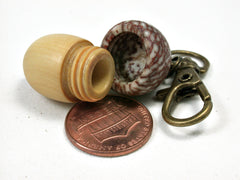 LV-2195 Acorn Pendant Box, Charm, Pill Holder from Boxwood & Betelnut-SCREW CAP