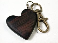 LV-2236 Camatillo Wooden Heart Charm, Keychain, Wedding, Valentine Gift-HAND CARVED