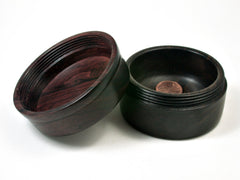 LV-2275 Camatillo Rosewood & Ebony Wooden Jewelry Box, Trinket Box-SCREW CAP
