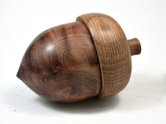 LV-2228 Wooden Acorn Pill Box, Jewelry/Engagement Ring Box from Redwood Burl & Oak-FITTED CAP